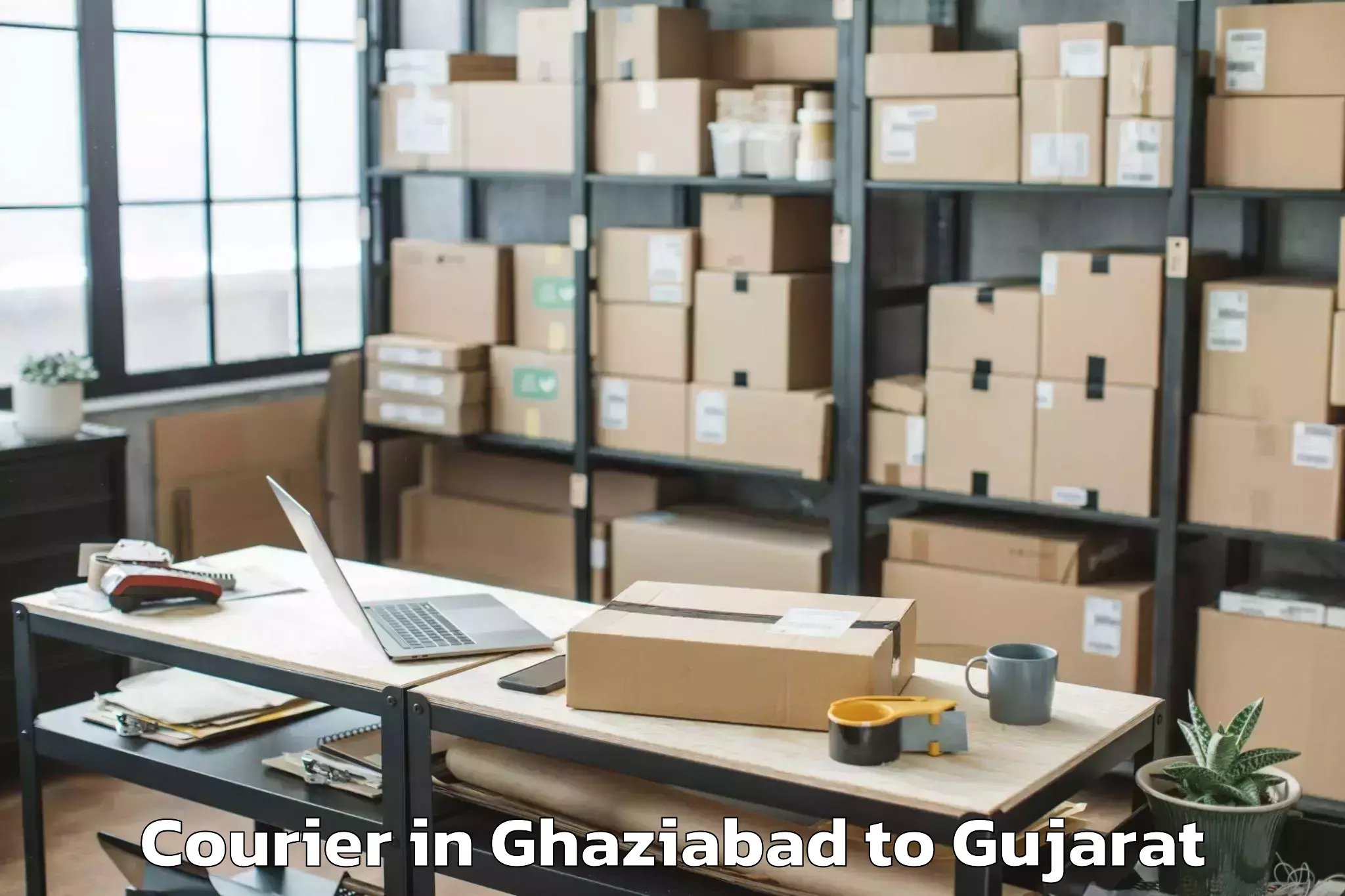 Book Your Ghaziabad to Swarnim Startup And Innovation Courier Today